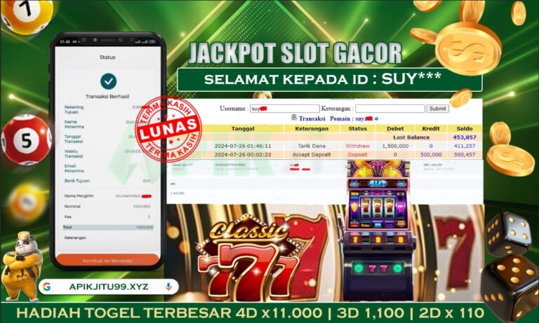 SLOT Classic Slot 777 – APIKJITU 26 JULI 2024