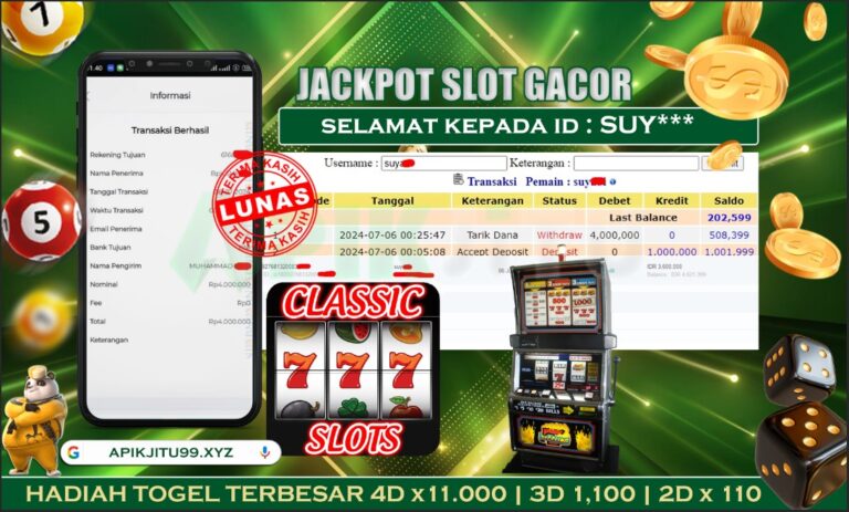 SLOT Classic Slot 777 – APIKJITU 06 JULI 2024